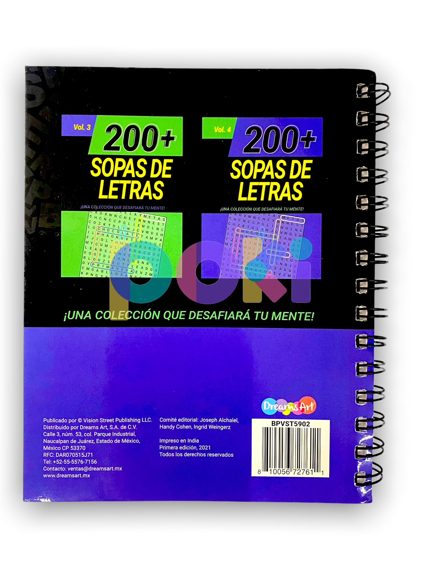 200 + Sopas de Letras Vol. 3 y Vol 4 (con espiral)