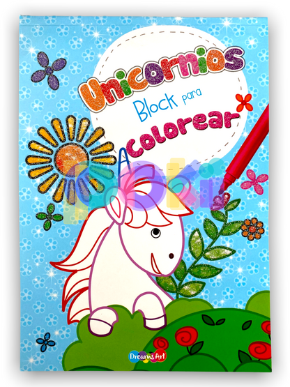 Block para Colorear Unicornios