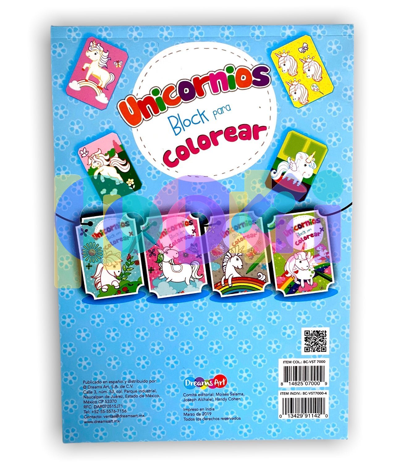 Block para Colorear Unicornios